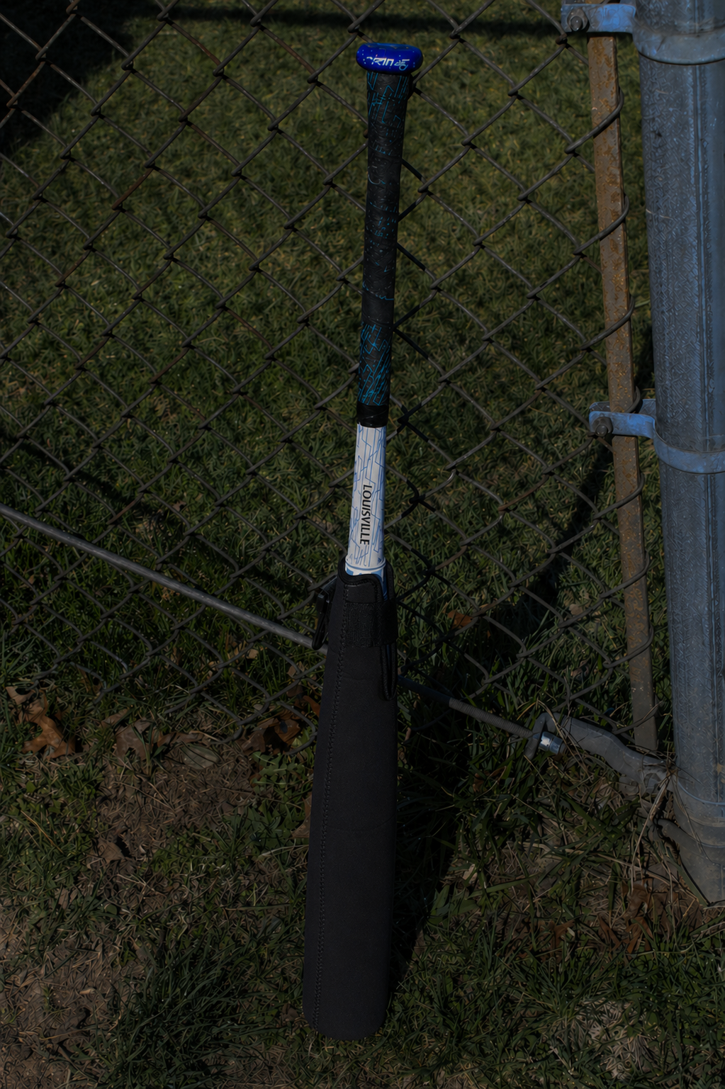 Black Sleeve against fence